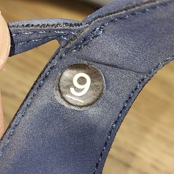 Skechers Women's Reggae Slim Sandals Memory Foam Blue size 9 - Picture 5 of 7